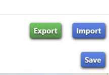 The import, export, and save buttons in the bottom right of Sims 4 Studio