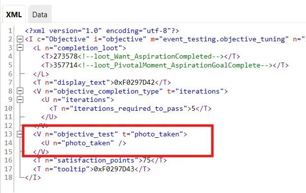 A photo taken test shown in an objective