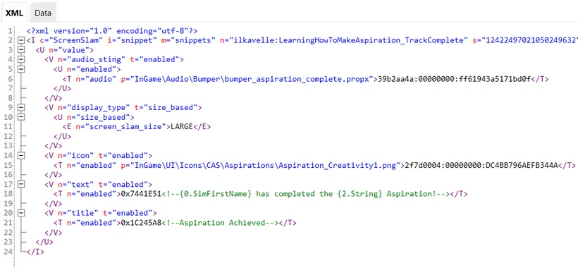 The screen slam tuning for the completion of an aspiration